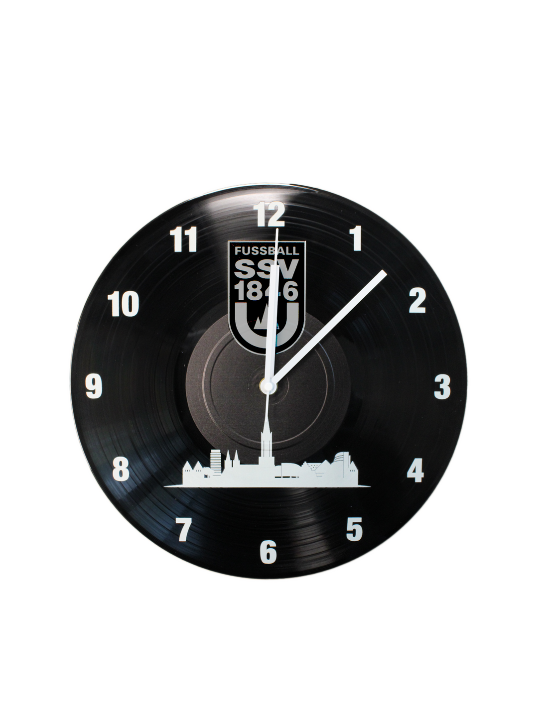 Wanduhr Schallplattenoptik