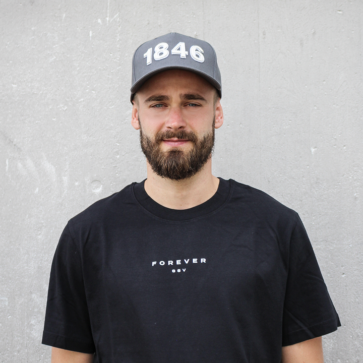 Basecap 1846 Applikation grau