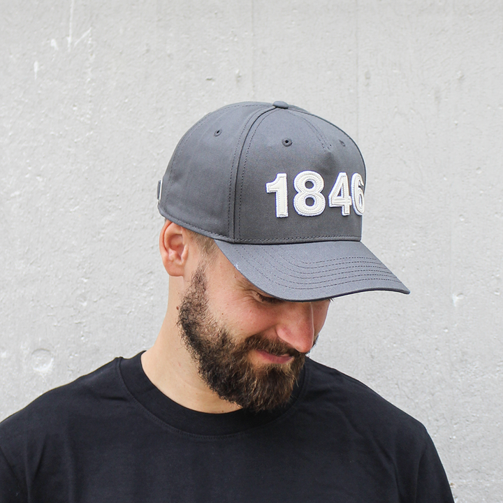 Basecap 1846 Applikation grau