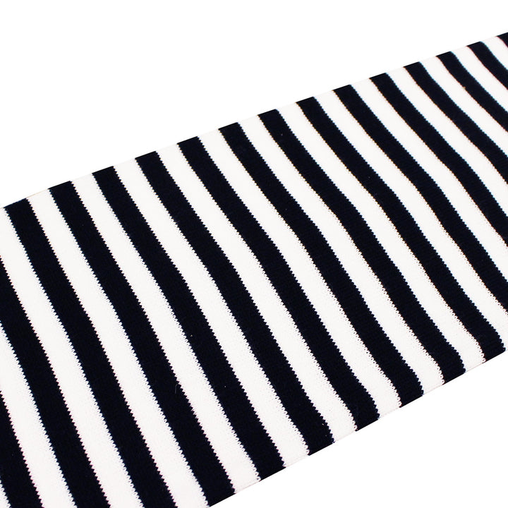 Blockstreifen Schal schwarz weiss mit SSV Wappen