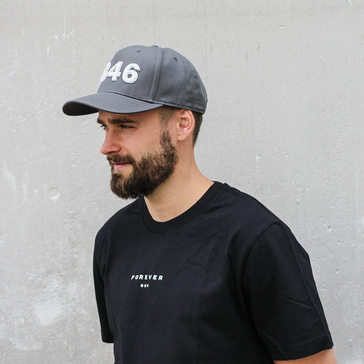 Basecap 1846 Applikation grau