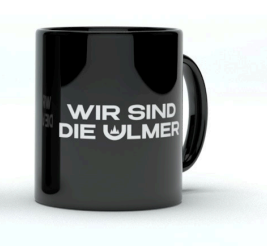 Tasse "Wir sind die Ulmer" schwarz