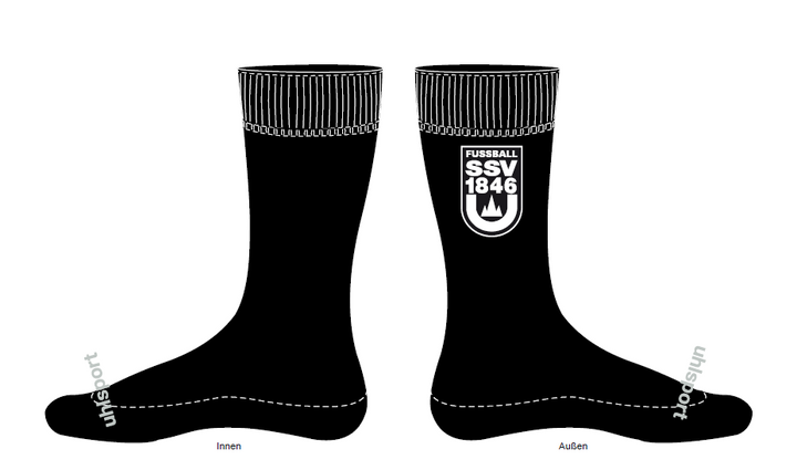 Schwarze Socken mit SSV Wappen