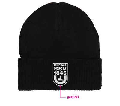 KIDS Winterstrickmütze mit SSV Wappen